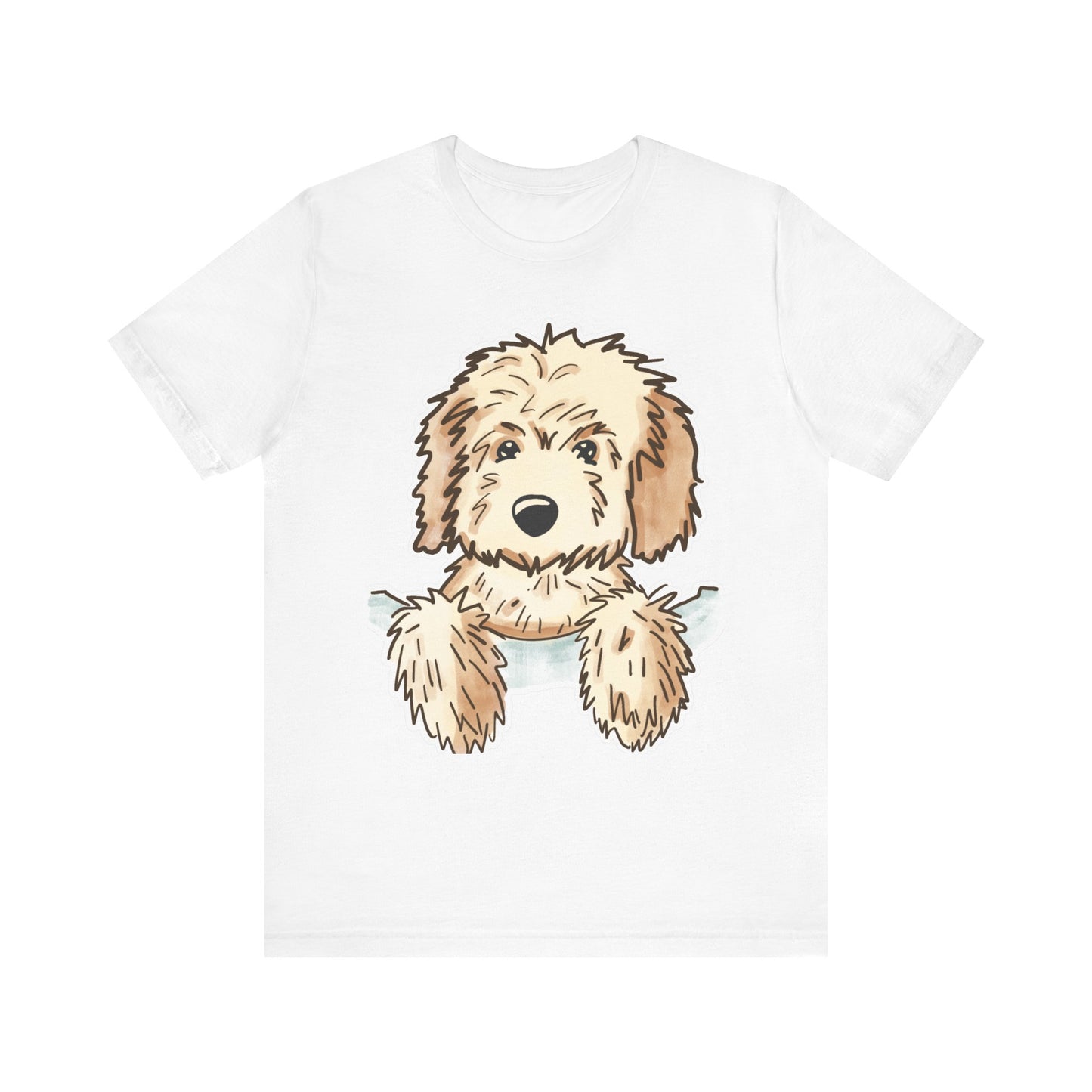 Goldendoodle Puppy Peekaboo T-Shirt — Cute Dog Lover Tee