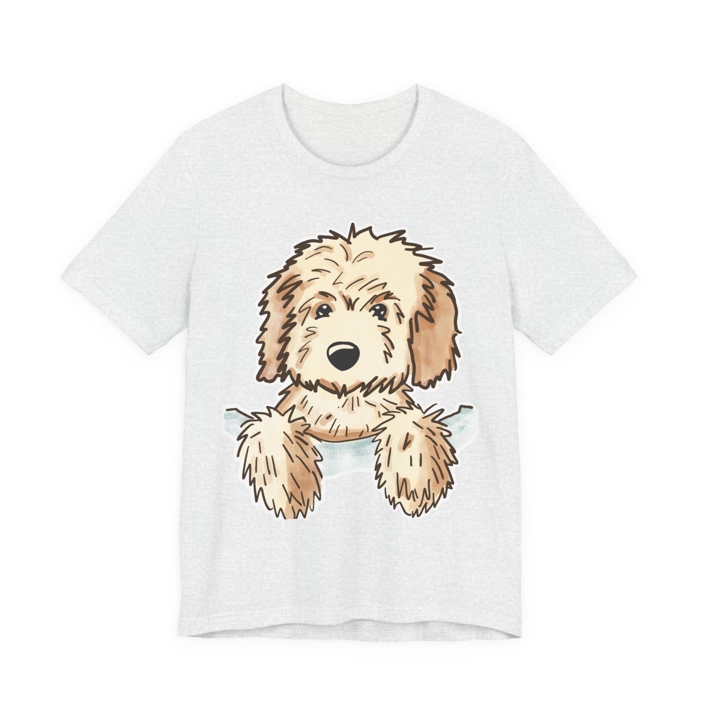 Goldendoodle Puppy Peekaboo T-Shirt — Cute Dog Lover Tee