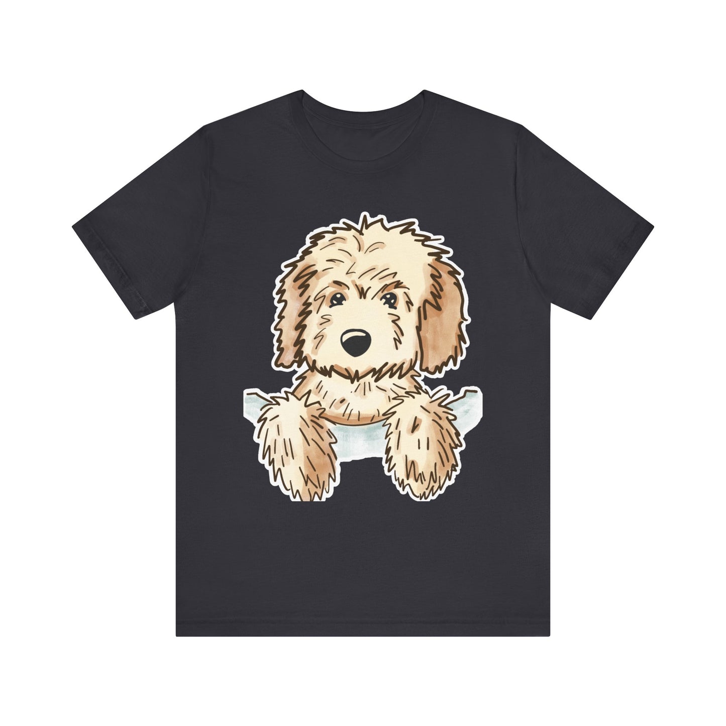 Goldendoodle Puppy Peekaboo T-Shirt — Cute Dog Lover Tee