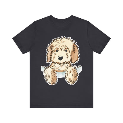 Goldendoodle Puppy Peekaboo T-Shirt — Cute Dog Lover Tee