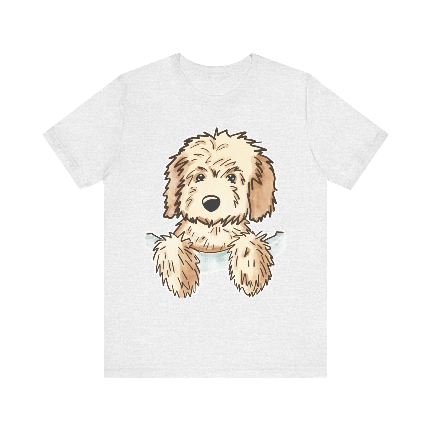 Goldendoodle Puppy Peekaboo T-Shirt — Cute Dog Lover Tee