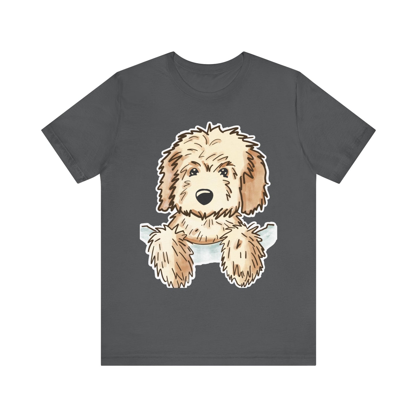 Goldendoodle Puppy Peekaboo T-Shirt — Cute Dog Lover Tee