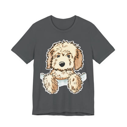 Goldendoodle Puppy Peekaboo T-Shirt — Cute Dog Lover Tee