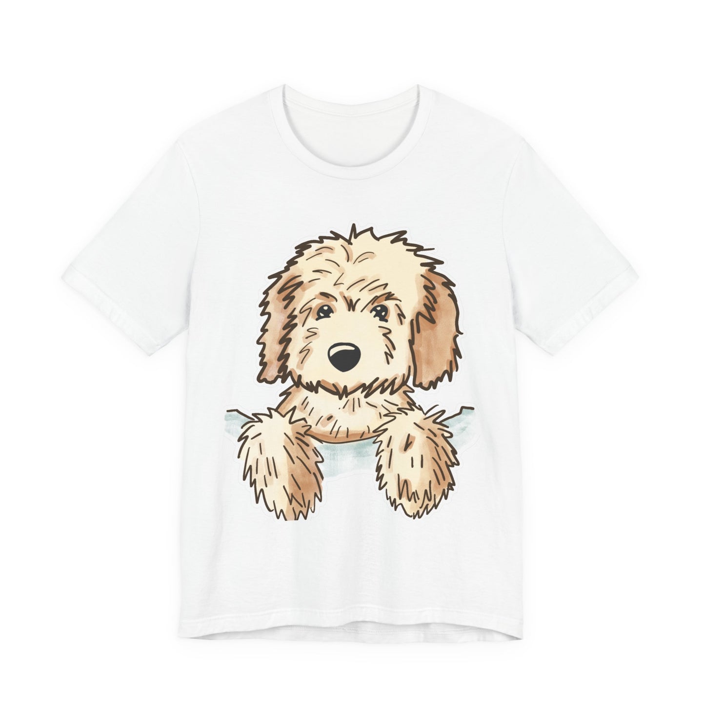 Goldendoodle Puppy Peekaboo T-Shirt — Cute Dog Lover Tee